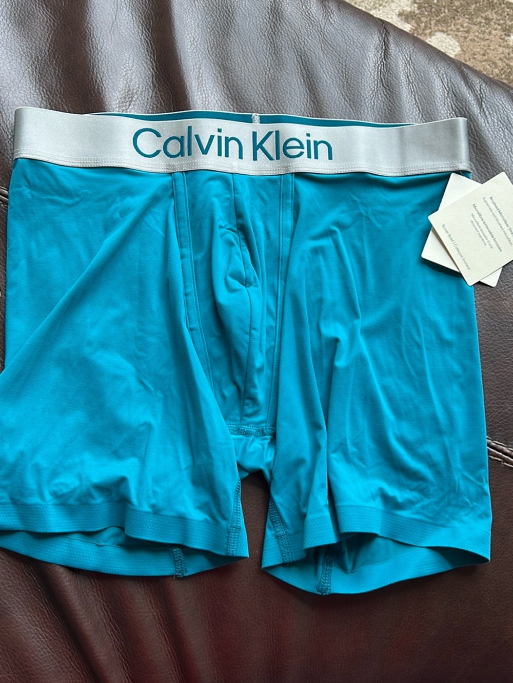 Calvin Klein Microfiber box brief micro fiber new streched  - b green